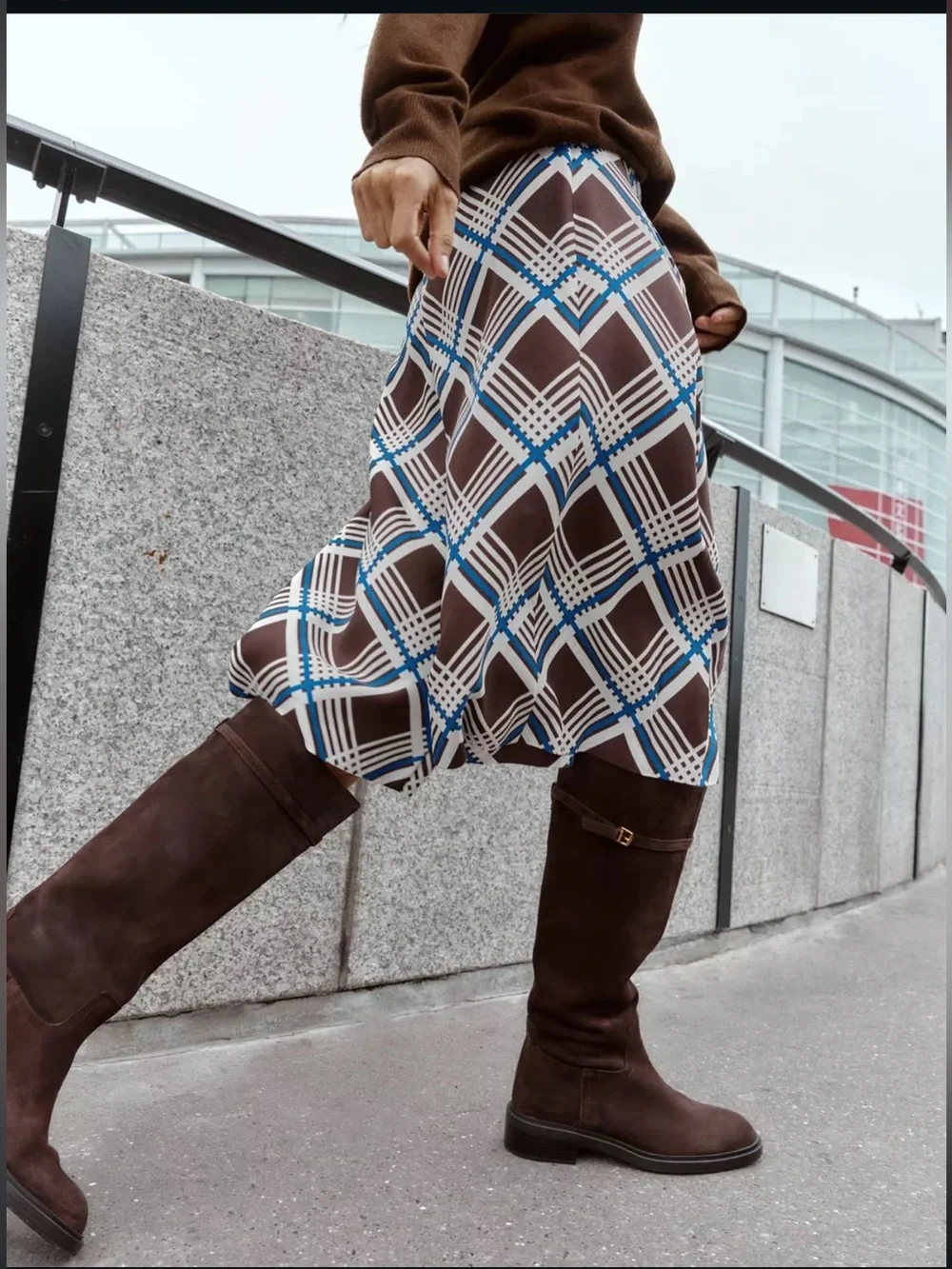 Zara Split Suede Riding Boots